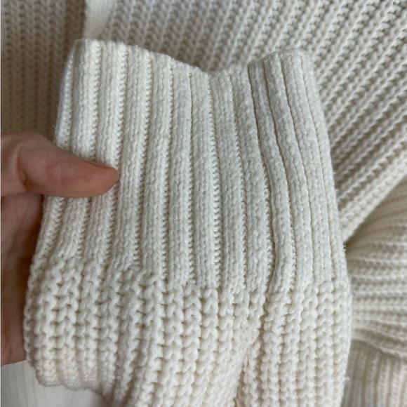 Nine West Women's White Knit Hoodie Sweater, Size XXL - Picture 6 of 11